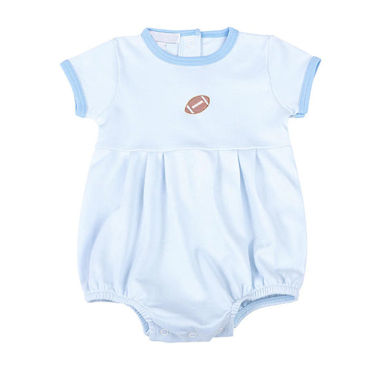 Preorder SR1946 NO MOQ football blue short-sleeved onesie