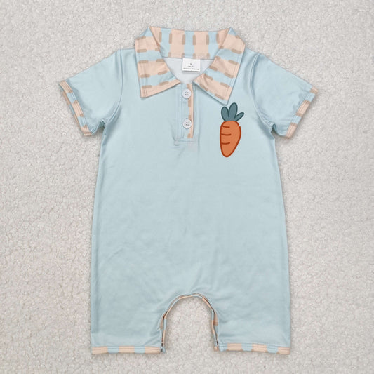 SR2226 baby boutique romper summer clothes cute carrot 202412RTS