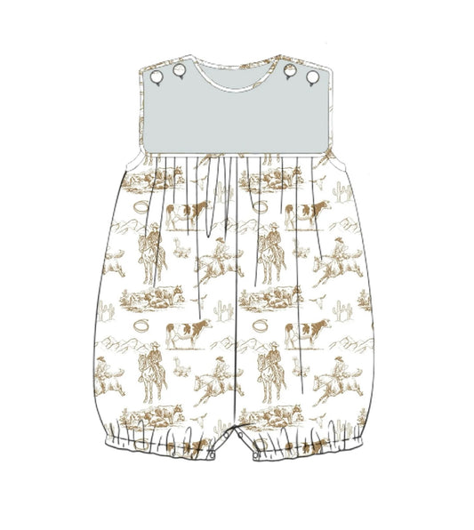 MOQ 5 PCS preorder SR3562 Horse Riding Sleeveless Girls & Boys Romper 202511