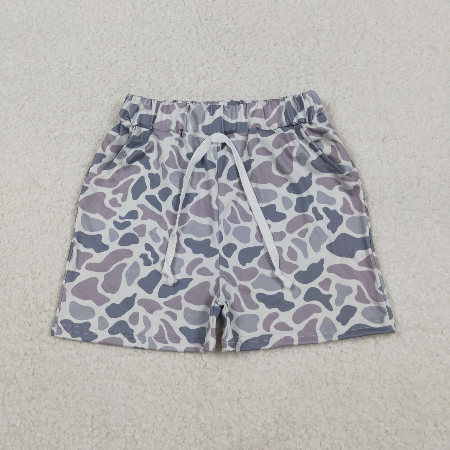 SS0140-2 preorder Gray Blue Camouflage Boys Shorts 202510 RTS