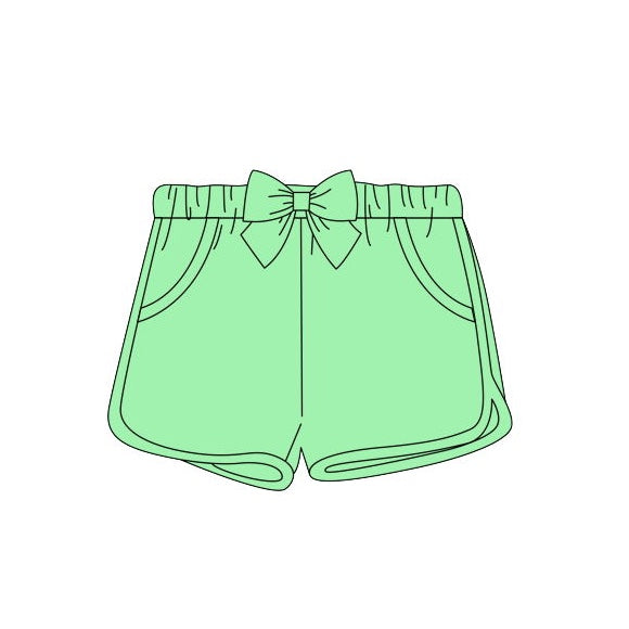 preorder SS0154 Green Girls Shorts Pants
