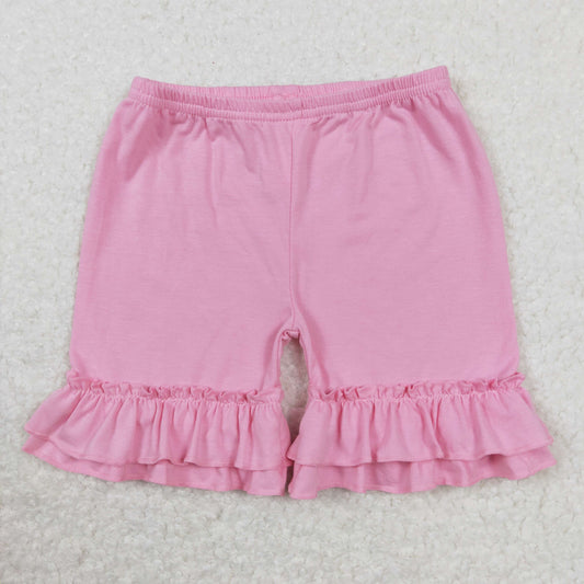 SS0181 Pink Ruffled Girls Shorts RTS 202508