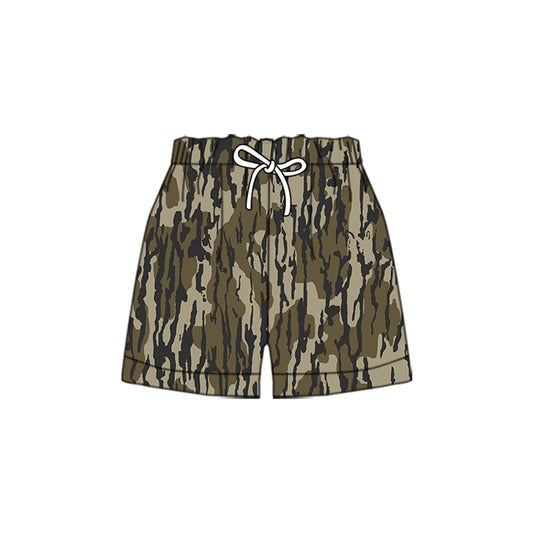 MOQ 5 Preorder SS0201-2 Boys Army Green Camouflage Shorts 202510