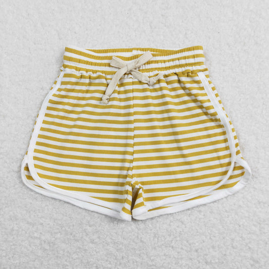 SS0210 Yellow Stripe Girls Shorts RTS 202507
