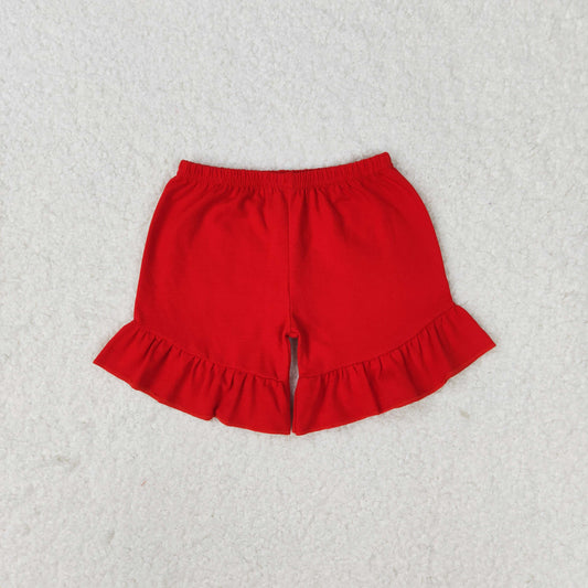 SS0269 Red lace shorts high quality the industry china wholesale cheapest kids shorts