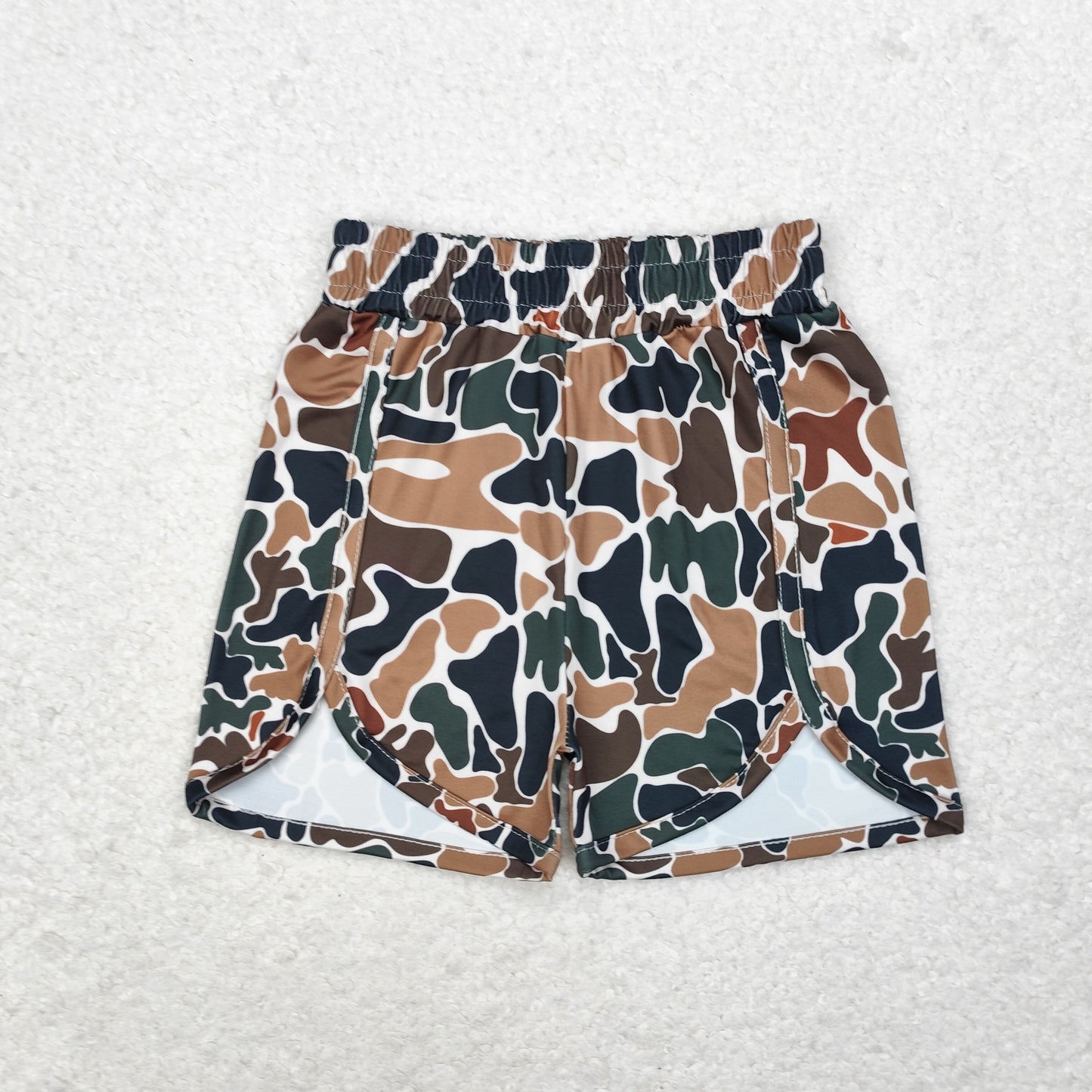 SS0354 Camouflage beige shorts high quality kids clothing wholesale casual