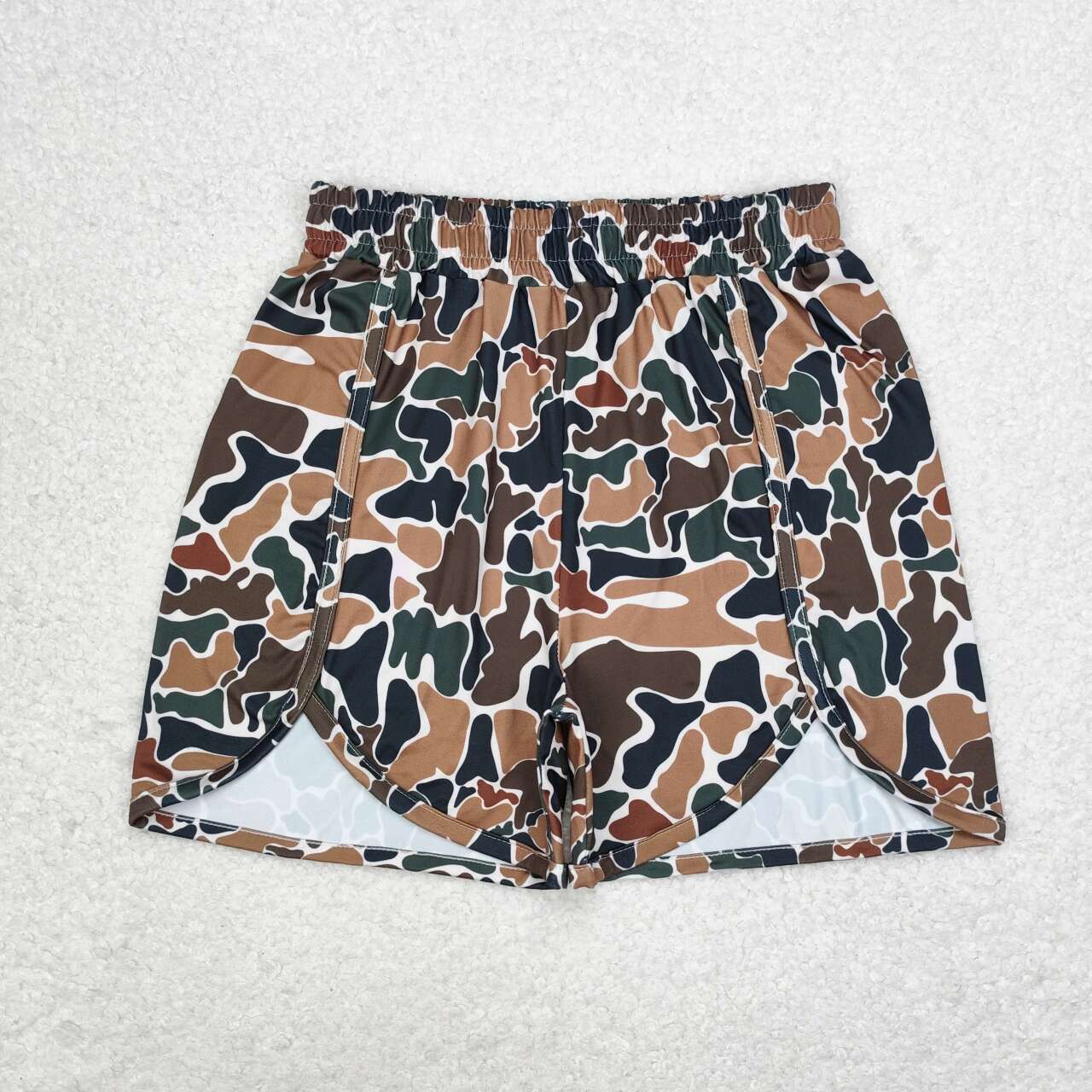 SS0355 Adult female camo beige shorts high quality kids clothing wholesale