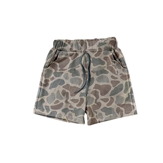 Preorder SS0459 Grey Green Stained Shorts boutique outfit boys shorts 202502