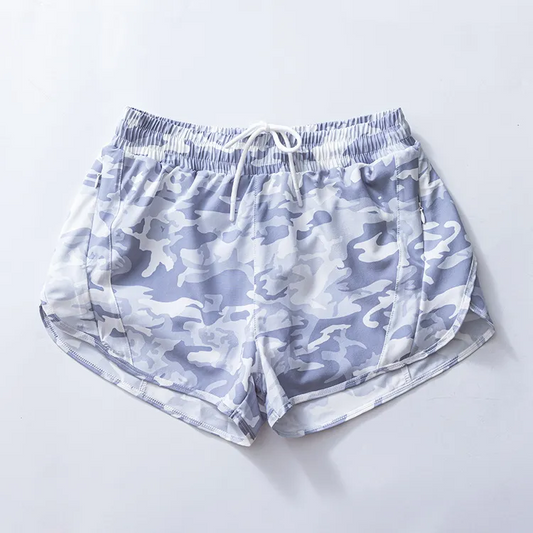 preorder SS0476 Grey Blue Camouflage Yoga Shorts Girls boutique outfit 202503