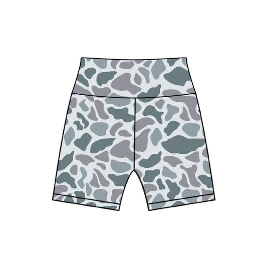 preorder SS0543 Grey Green Camo Cycling Pants Shorts Girls boutique outfit 202503