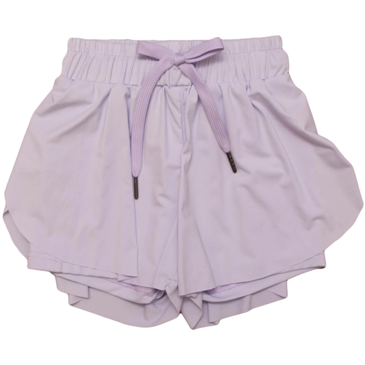 preorder SS0550 Pure Light Purple Yoga Shorts Girls boutique outfit 202503