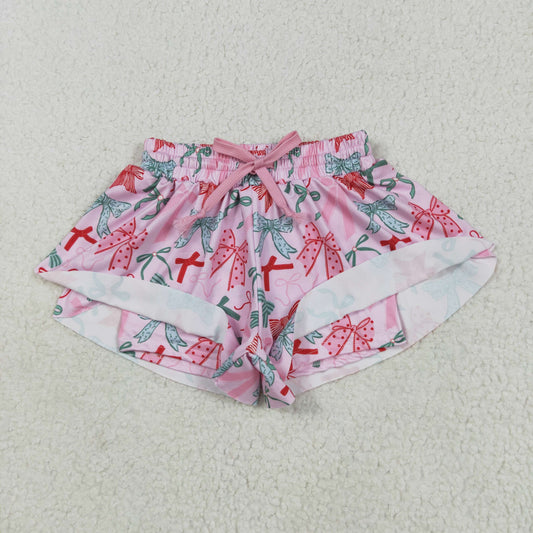 SS0578 Colored Bows Pink Shorts Girls Boutique Outfits 202505 RTS