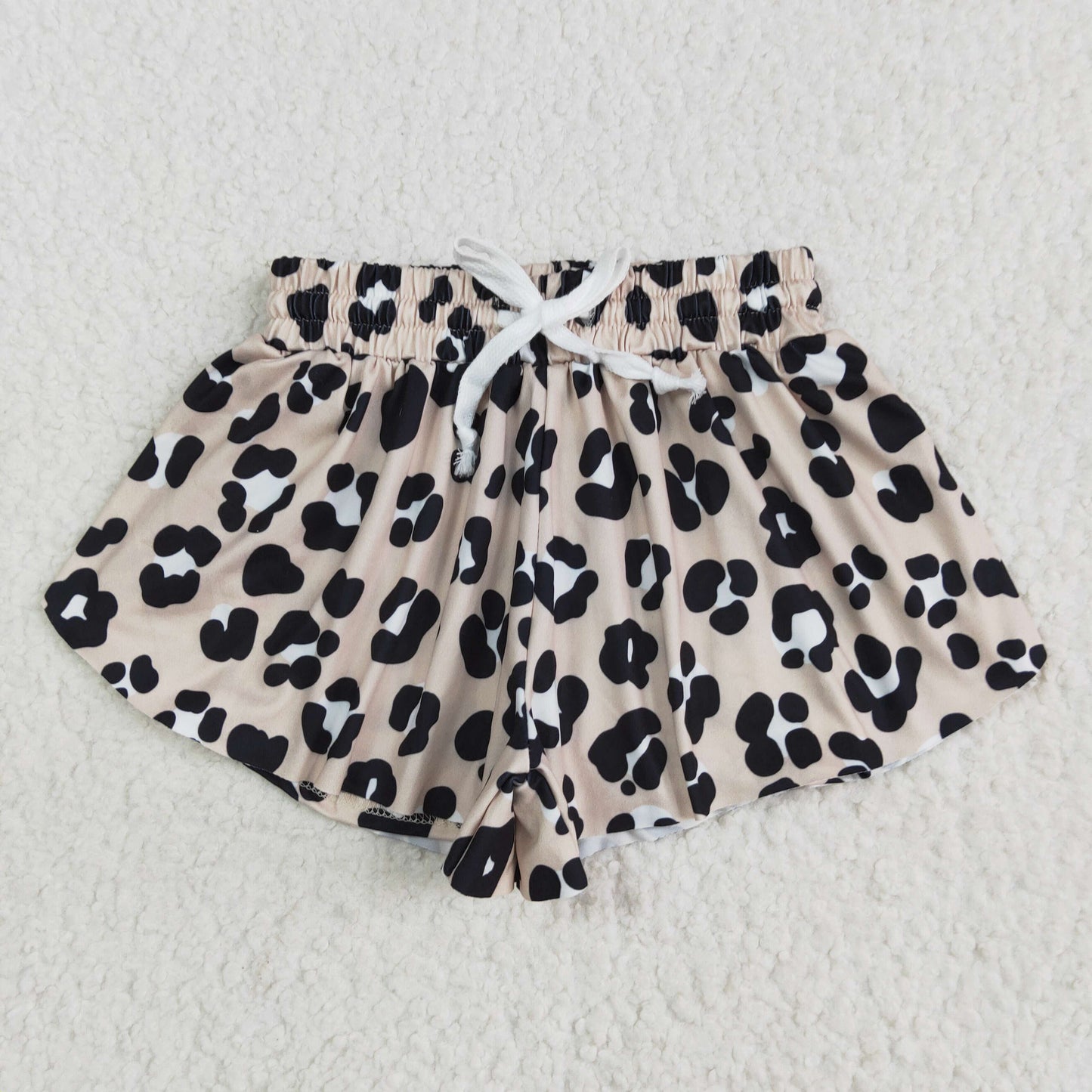 SS0585 Black White Leopard Brown Shorts Girls Boutique Outfits 202505 RTS