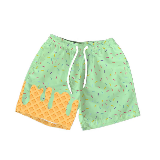 preorder SS0620 Boys Boutique Green Shorts 202506