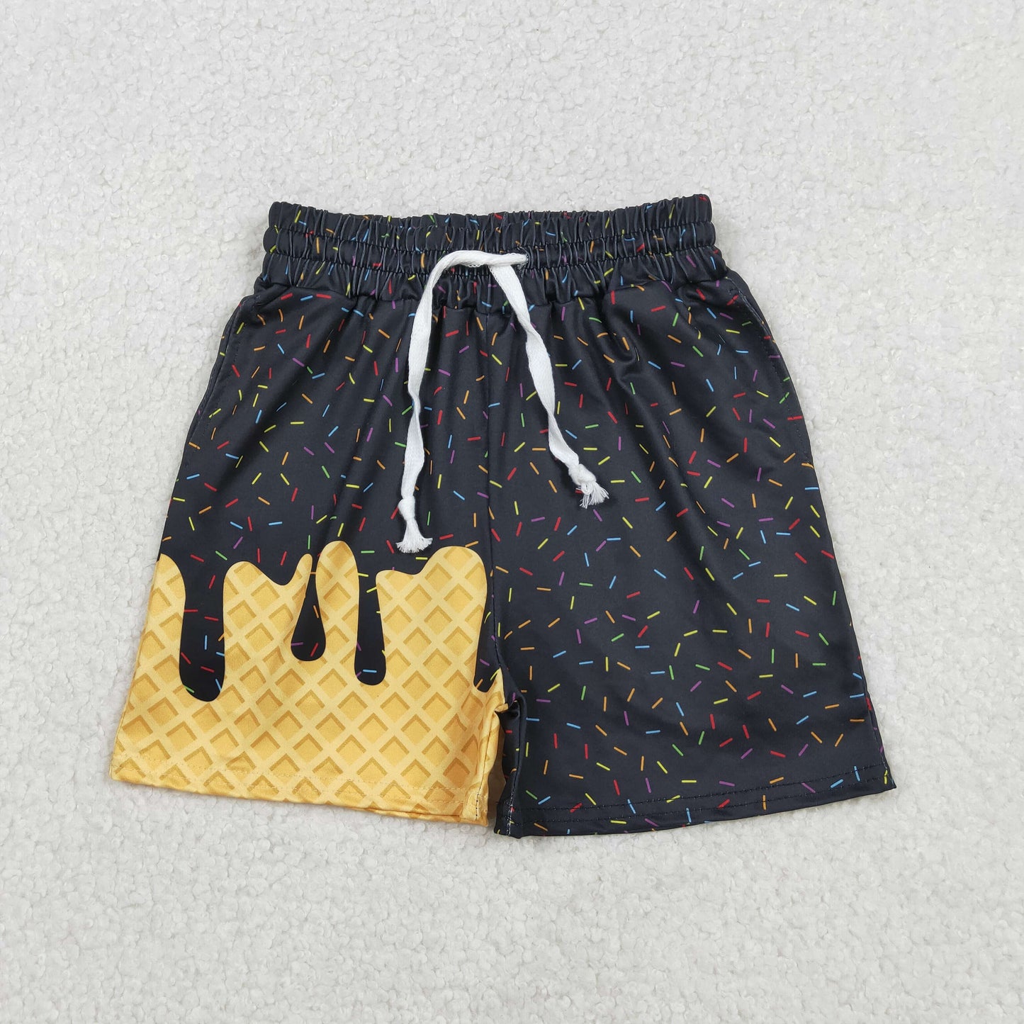 NEW SS0624-2 Waffle Ice Cream Drip Clothes for Boys Shorts 202512 RTS