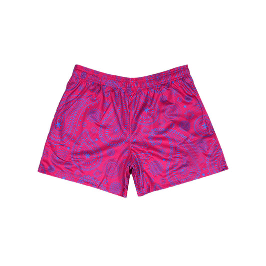 preorder SS0629 Boys Boutique Purple Red Graphic Shorts 202507