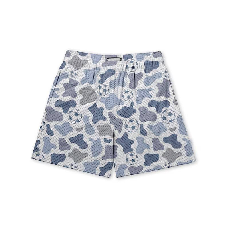 MOQ 8 preorder SS0655 Baseball Camouflage Boys Boutique Brown Shorts 202509