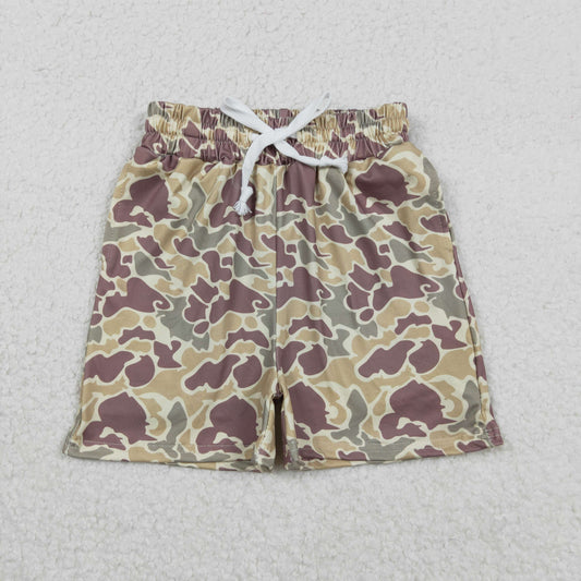 SS0696 Boys Yellow Green Brown Camouflage Shorts 202511 RTS