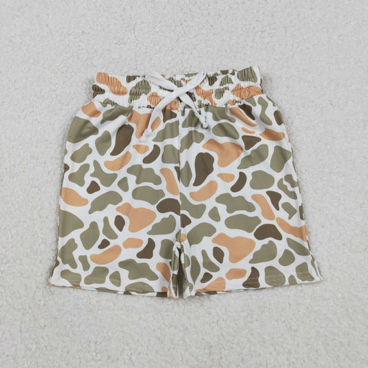SS0698 Boys Orange Green Camouflage Shorts 202511 RTS