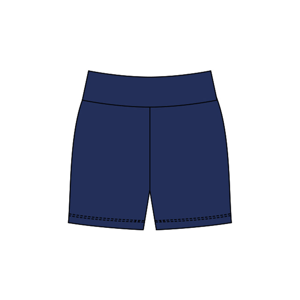 MOQ 5 preorder SS0723 Solid Navy Girls Yoga Shorts 202510