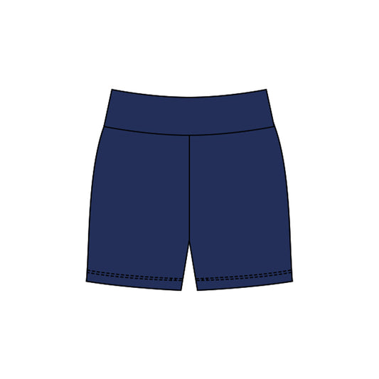 MOQ 5 preorder SS0723 Solid Navy Girls Yoga Shorts 202510