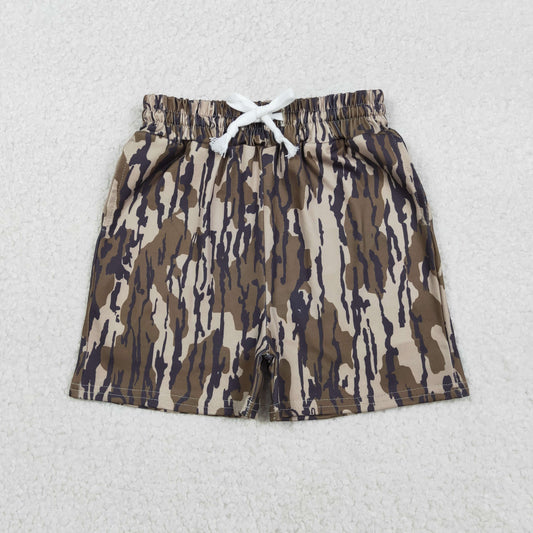 SS0731 Army Green Camouflage Drawstring Boys Shorts 202511 RTS
