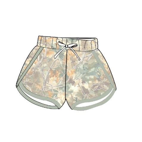 MOQ 5 preorder SS0737  Tree and Leaf Girls Shorts 202510 RTS