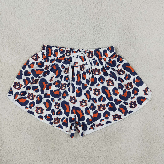 SS0809 University Team Leopard Yoga Adult Women Shorts
