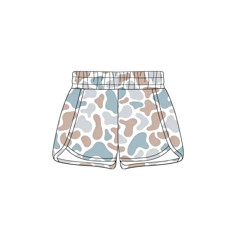 MOQ 5 PCS preorder SS0855 Gray Blue Green Orange Camouflage Shorts Girls Shorts 202602
