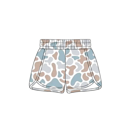 MOQ 5 PCS preorder SS0855 Gray Blue Green Orange Camouflage Shorts Girls Shorts 202602