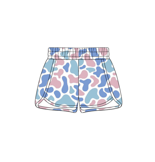 MOQ 5 PCS preorder SS0856 Blue Green Red Camouflage Shorts Girls Shorts 202602