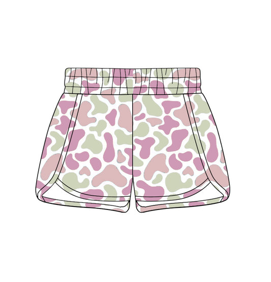 MOQ 5 PCS SS0857 Preorder Adult Female Pink Purple Green Camouflage Shorts 202602