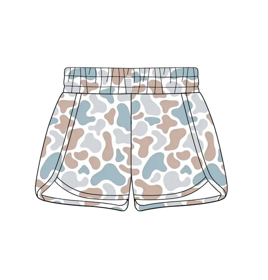 MOQ 5 PCS SS0858 Preorder Adult Female Gray Blue Green Orange Camouflage Shorts 202602