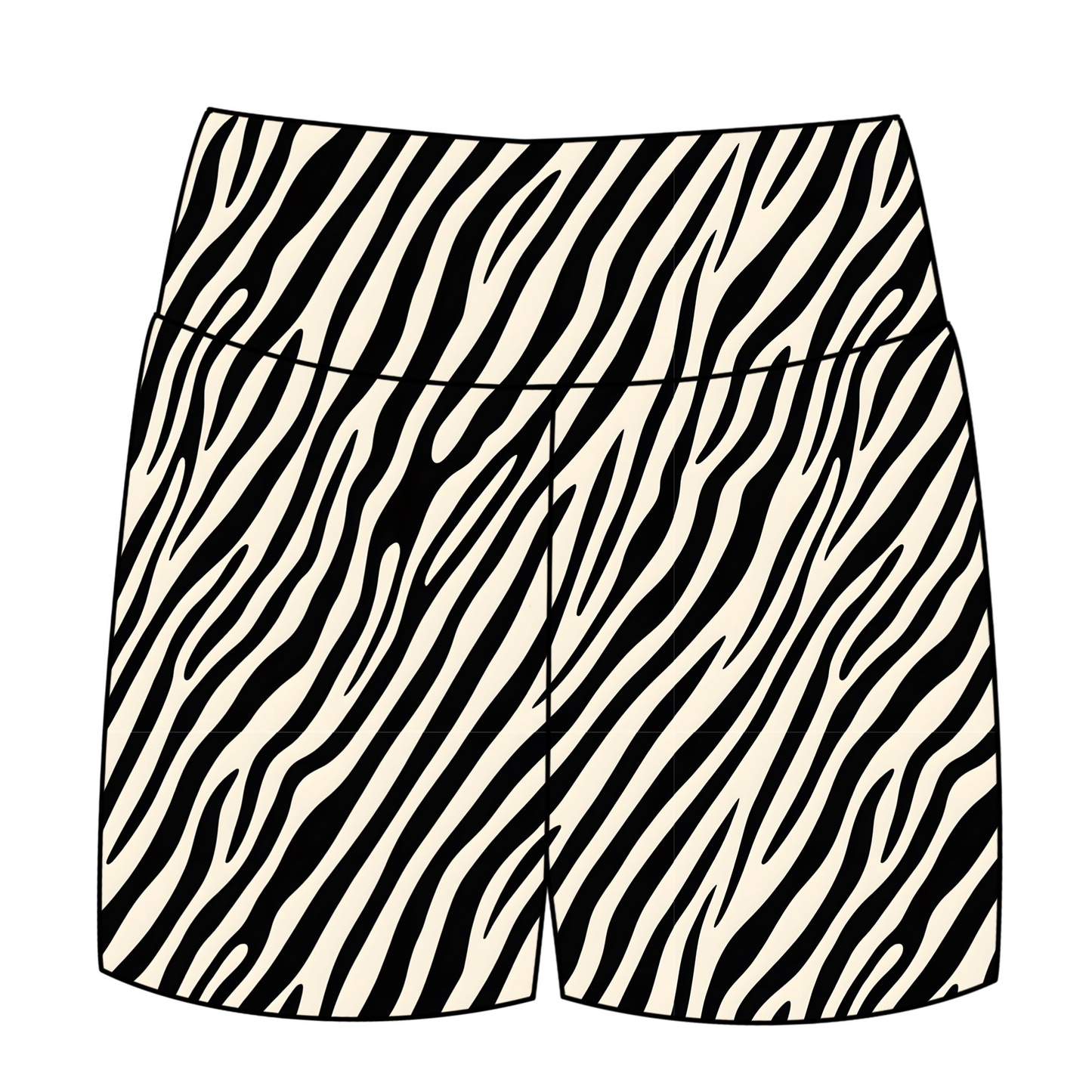 MOQ 5 PCS preorder SS0864 Beige Black Stripe Girls Shorts 202603