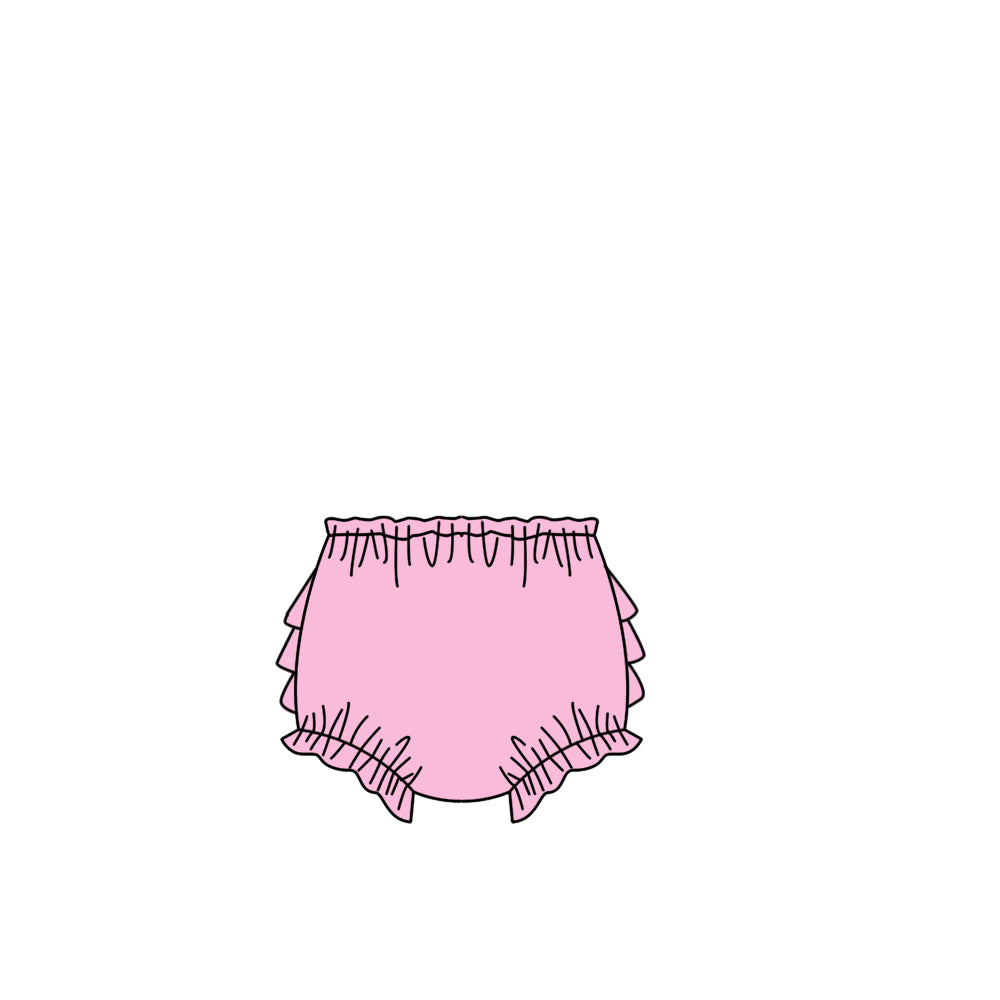 MOQ 5 PCS Preorder SS0883 Ruffle Pink Purple Briefs 202604