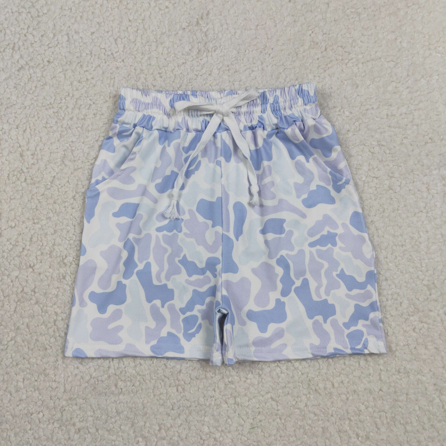 SS0886 Light Blue Camouflage Boys Shorts 202605 RTS