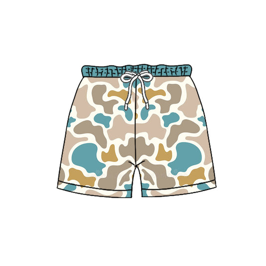 MOQ 5 PCS Preorder SS0894 Blue Green Khaki Camouflage Boys Shorts 202604