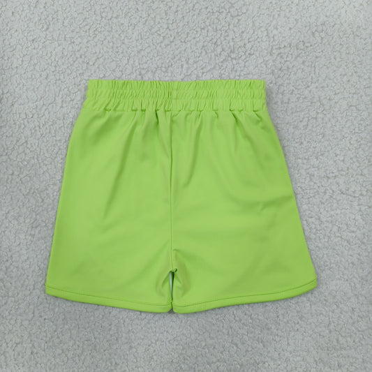 SS0952 Stripe Green Yoga Girl's Shorts