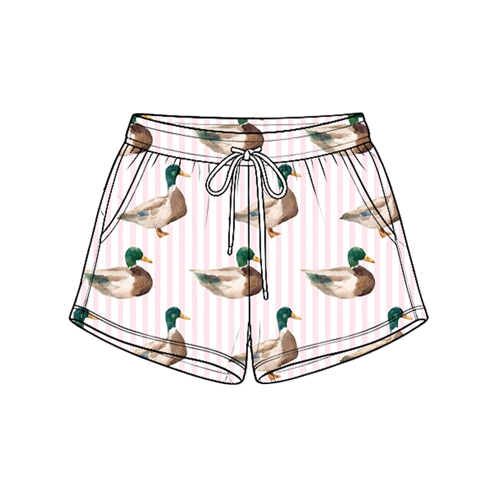 MOQ 5pcs SS1003 pre-order baby girl clothes mallard ducks girls summer fall shorts-2026.8.25