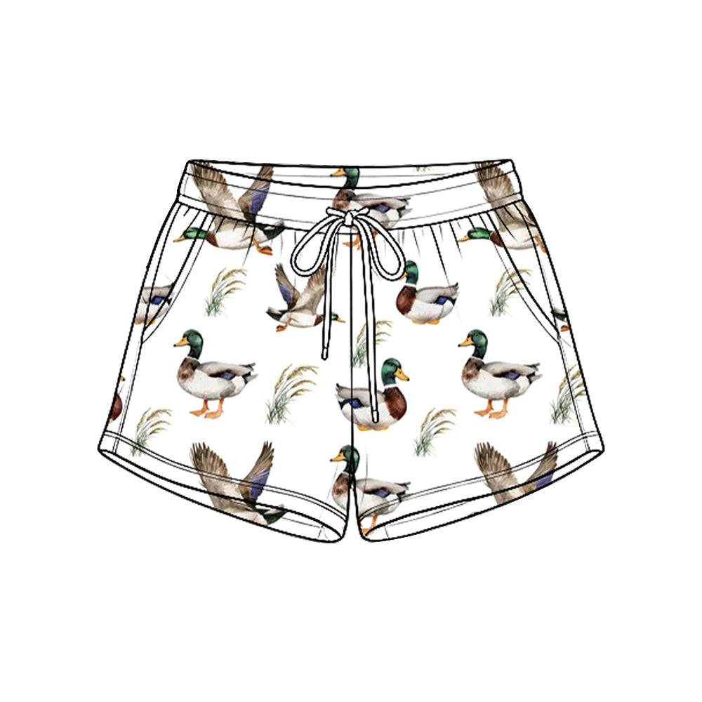 MOQ 5pcs SS1009 pre-order baby boy clothes mallard ducks boys summer fall shorts-2026.8.25