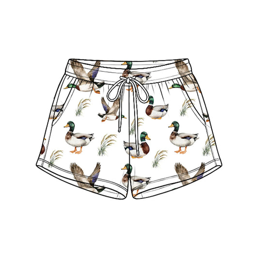 MOQ 5pcs SS1009 pre-order baby boy clothes mallard ducks boys summer fall shorts-2026.8.25