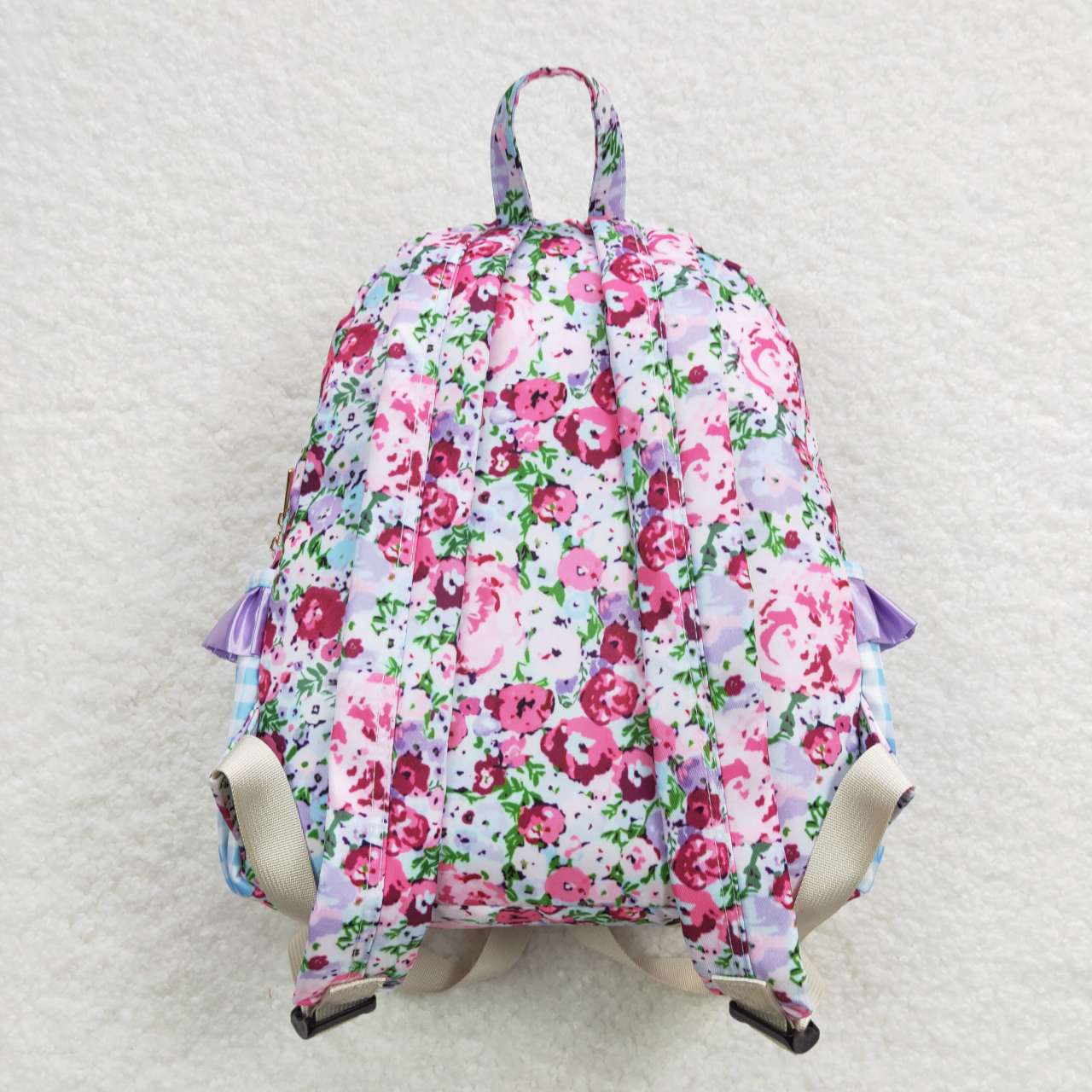BA0099 Blue Pink Print Little Bag Bagpack