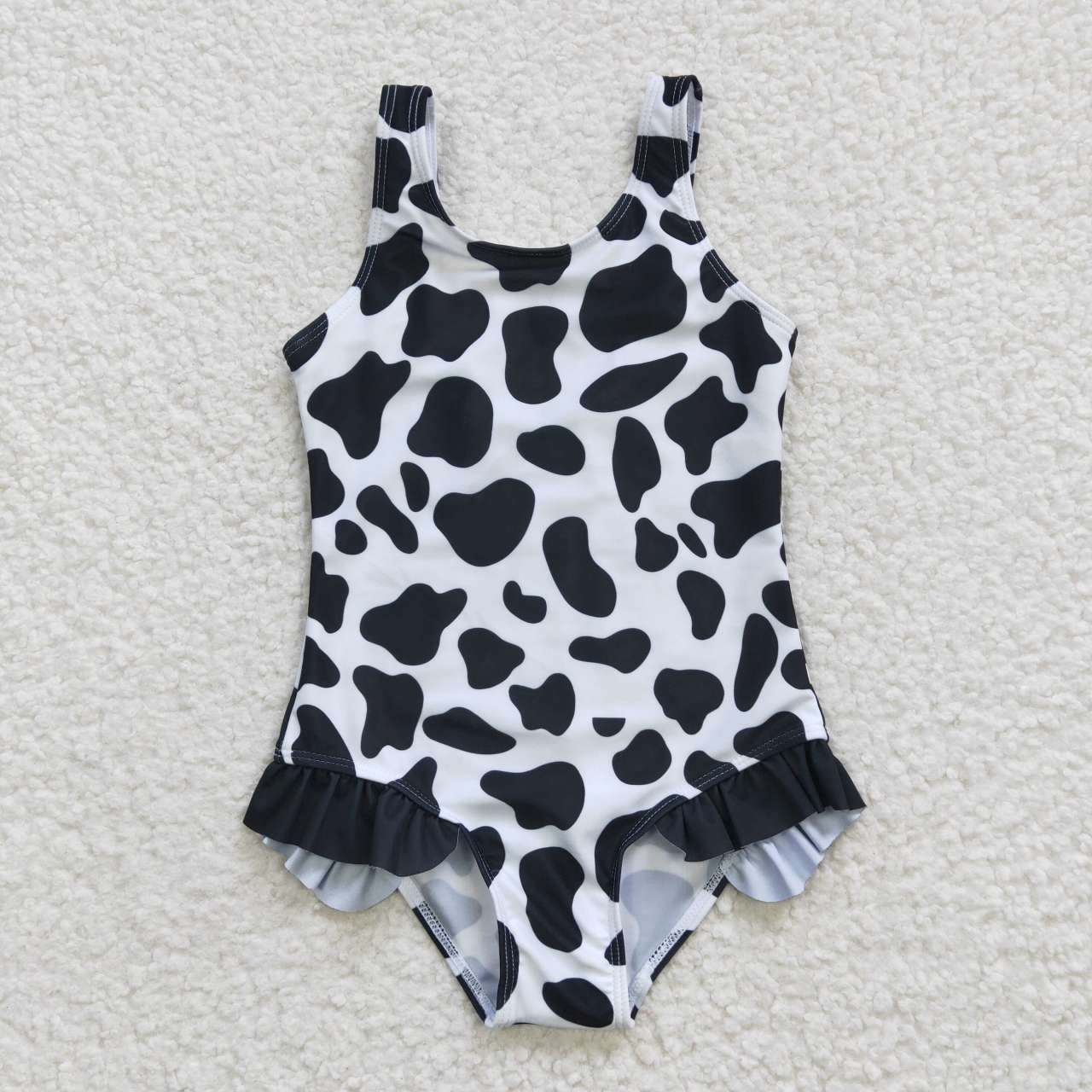 S0051 Blue Leopard Girls Swimming Bathing Suits Swimsuits