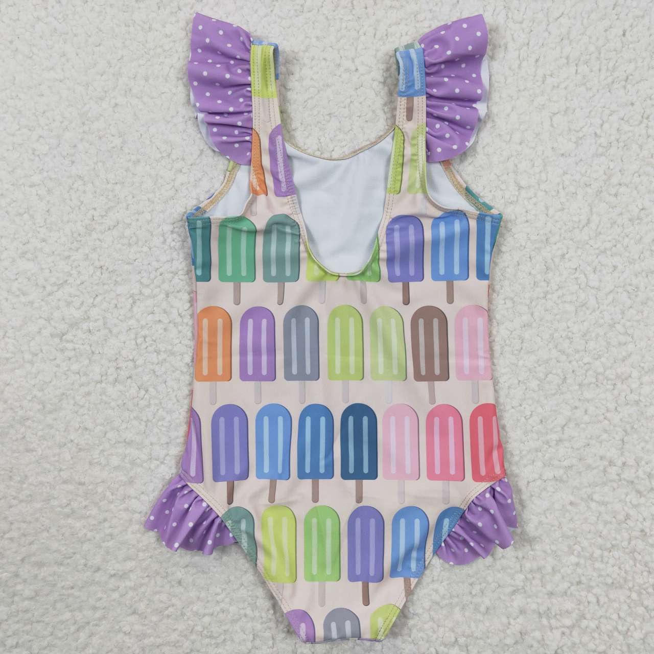 S0079 Purple Ice Girls Swimming Bathing Suits Swimsuits