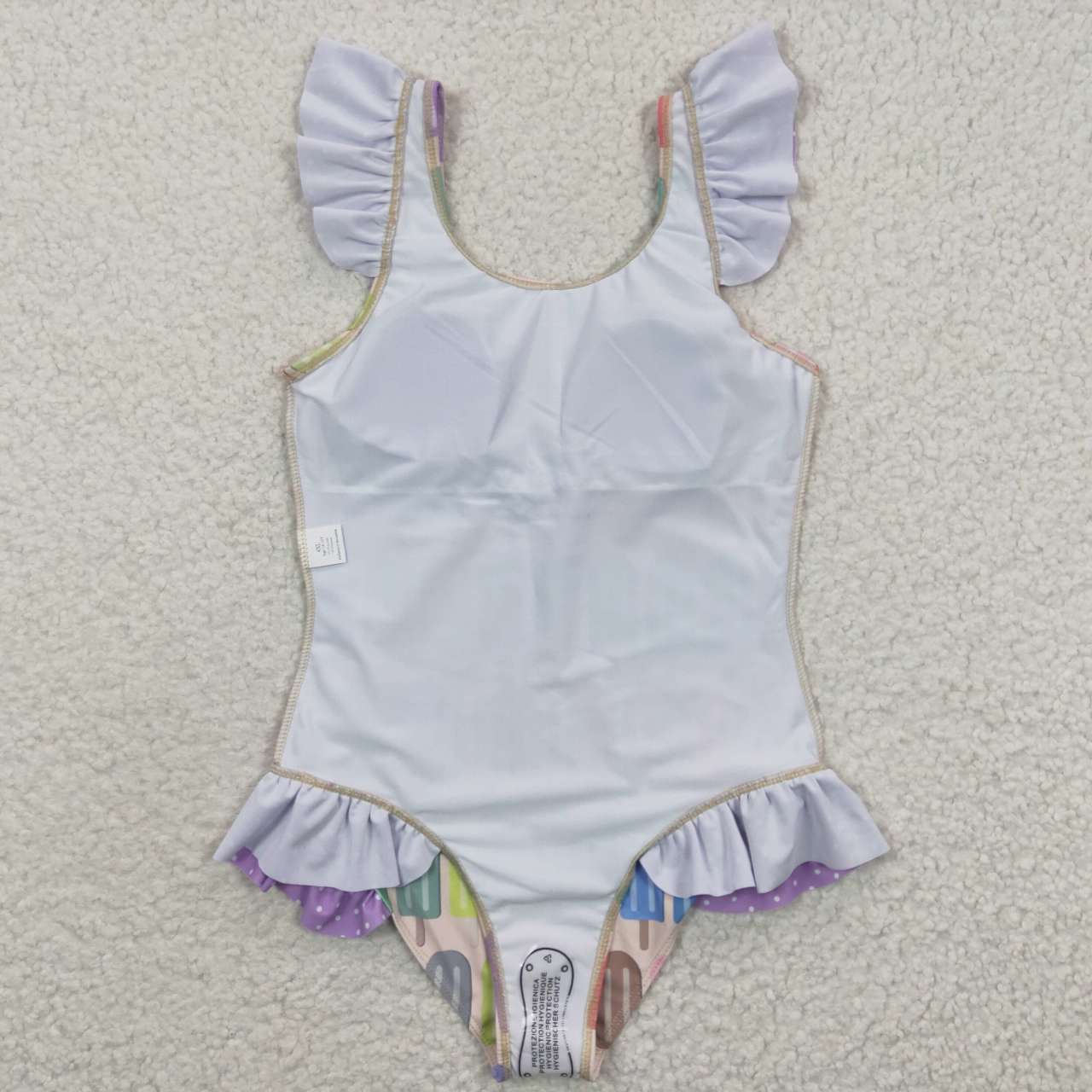 S0079 Purple Ice Girls Swimming Bathing Suits Swimsuits