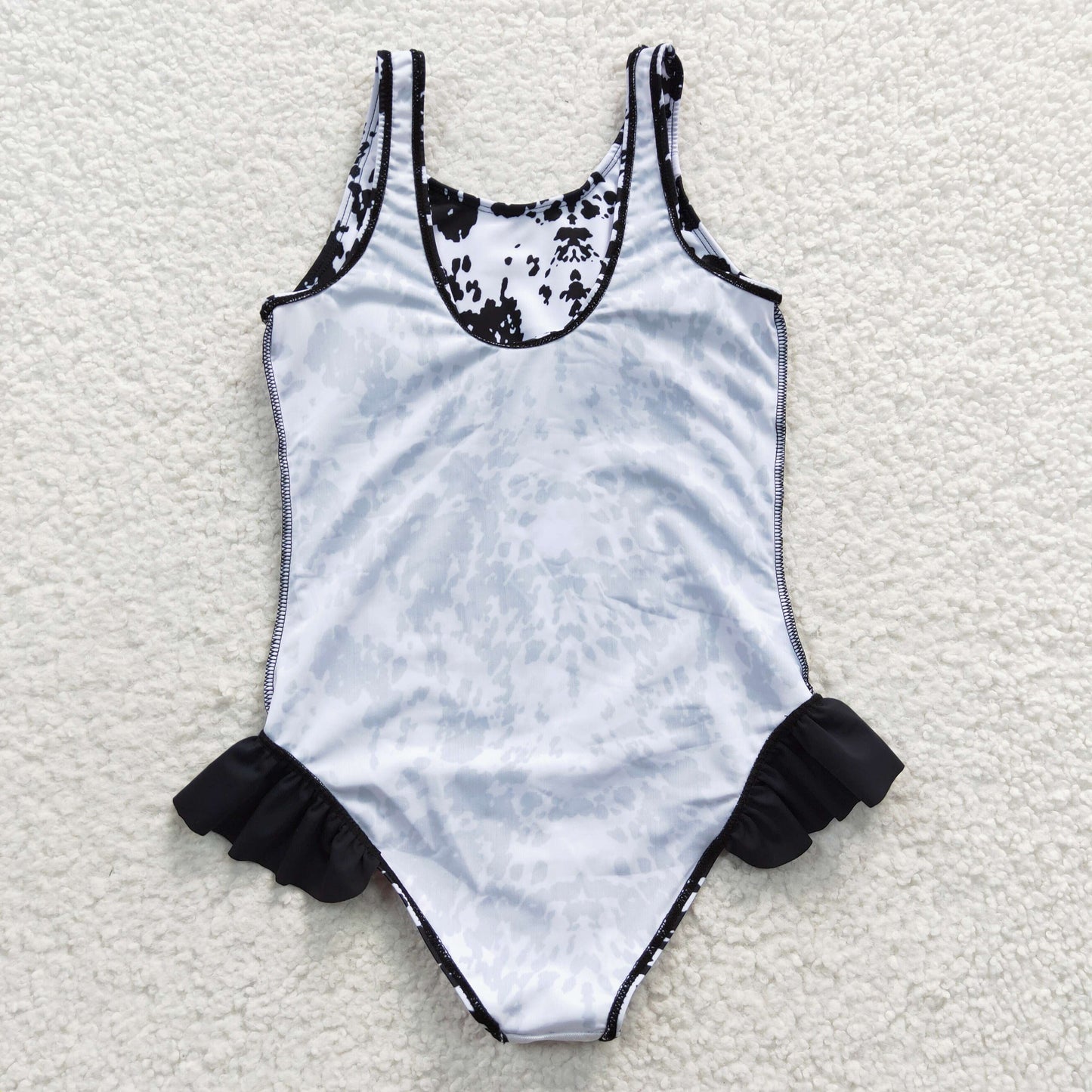 S0124 Black Girls Swimming Bathing Suits Swimsuits