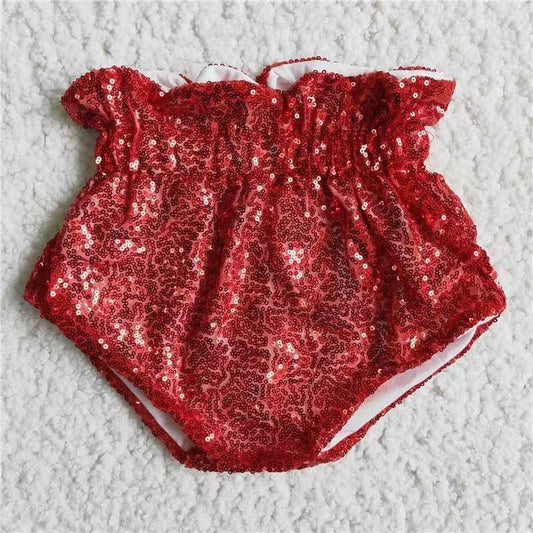 Red Sequin Fabric Bummies