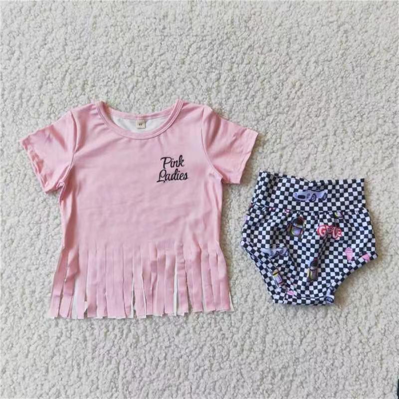 Hot Sale Pink Tassels Bummies Set