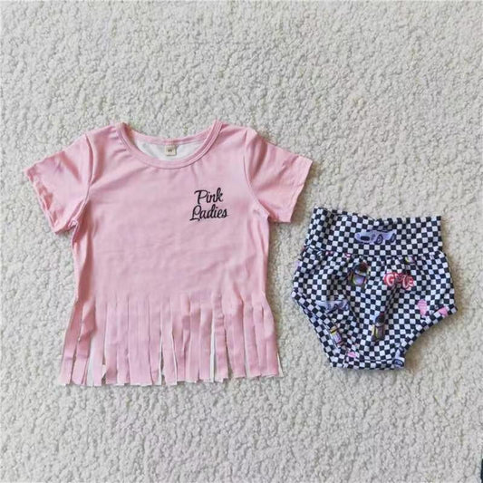 Hot Sale Pink Tassels Bummies Set