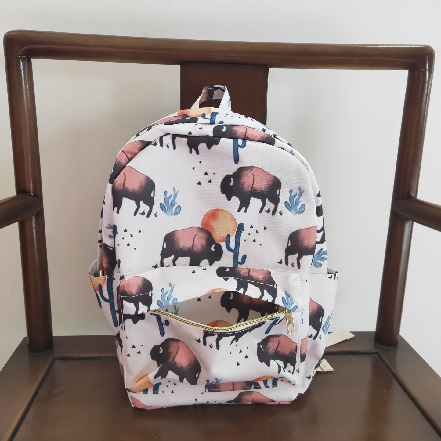 BA0043 Cow Western Print Little Bag Bagpack